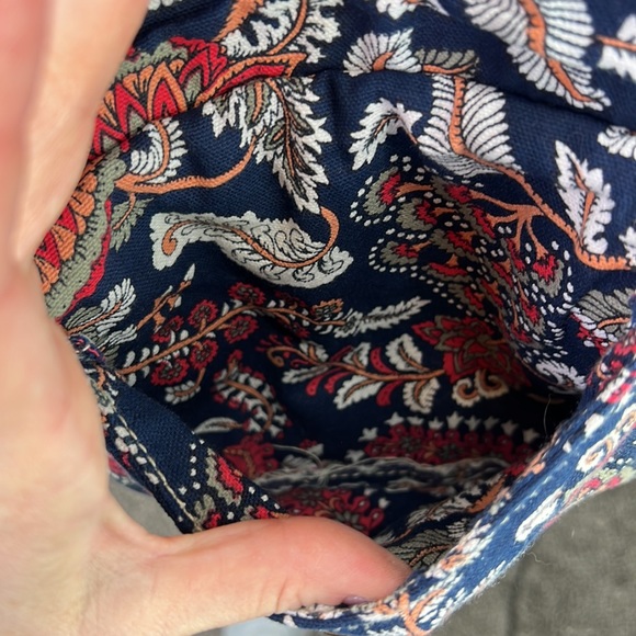 ⭐️Myra Bag crossbody messenger purse floral blue pink furl flap pocket leather - Picture 7 of 10